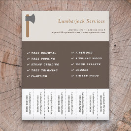 Lumberjack Services Tear Off Stristris Flyer