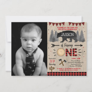 Lumberjack Wild una primera invitación de cumpleañ