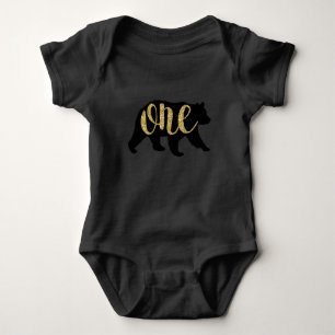 Lumberjack Woodland Bear Camisetas del primer cump