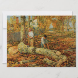Lumberjacks Cutting Wood (por Childe Hassam)