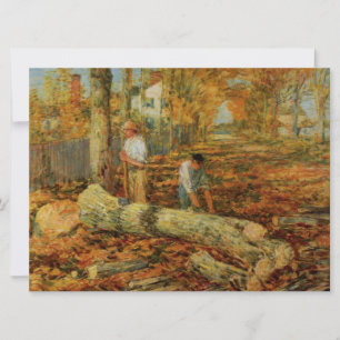 Lumberjacks Cutting Wood (por Childe Hassam)