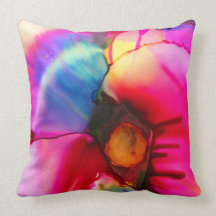 Luminosa almohada con diseño de artística floral 2