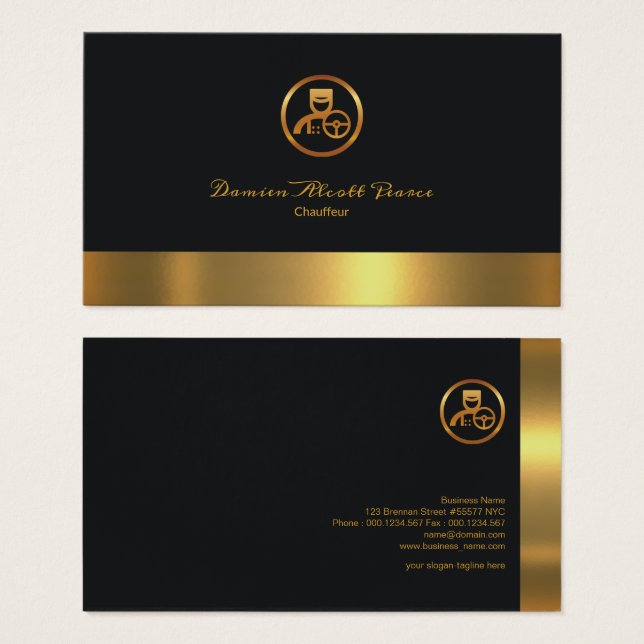 Luminosa Columna de Faux Gold Creative Elegant Cha (Anverso y reverso)