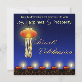 Luminosa lámpara Diwali - Invitación al Festival