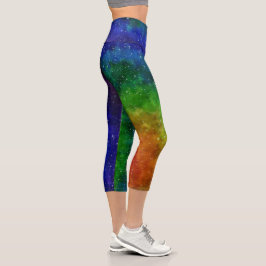 Luminosas galaxias arcoiris Capri Leggings