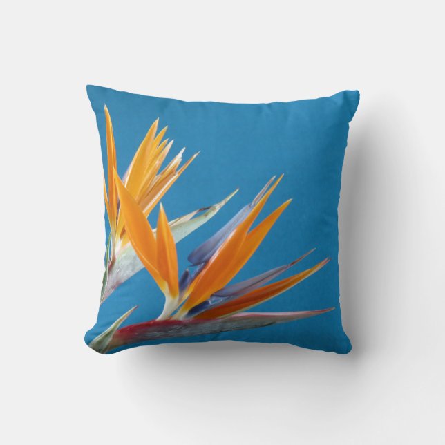 Luminoso almohada de tiro de flores tropical (Anverso)