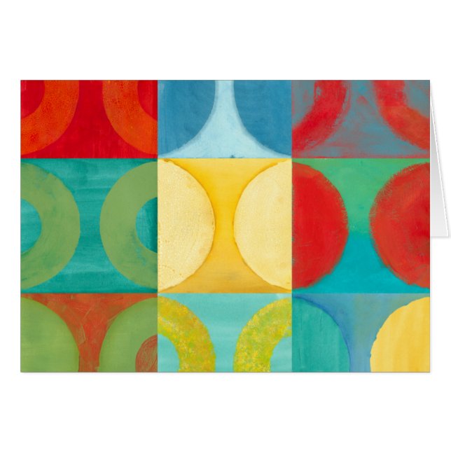 Luminoso arte pop con círculos y plazas (Anverso (Horizontal))