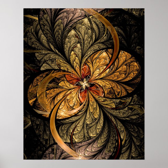 Luminoso deja el arte fractal (Frente)