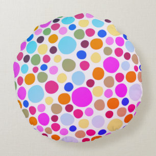 Luminosos puntos de Polka Coloridos y Almohada red