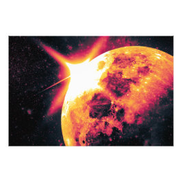 Luna asombrosa de una manera única. Foto