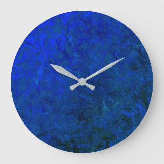 Luna azul del reloj de pared