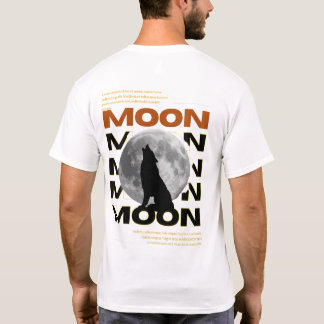 Luna - Camiseta gráfica mística en el cielo noctur