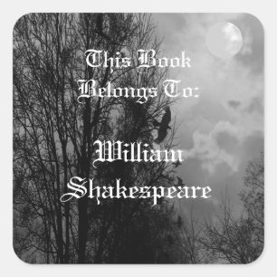 Luna completa con etiqueta de placa editable para