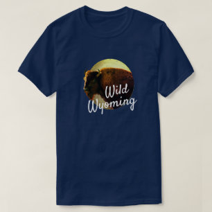 Luna completa y búfalo silvestres tu camiseta esta