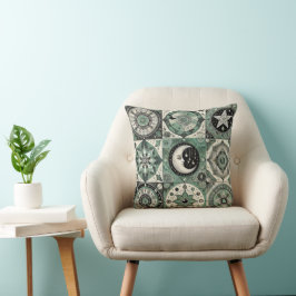 Luna de Cojín decorativo Boho y acento geométrico