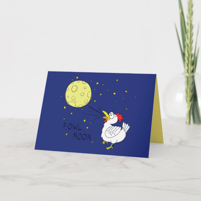 Luna de Flor Completa - Tarjeta de saludo de Hallo (Anverso)