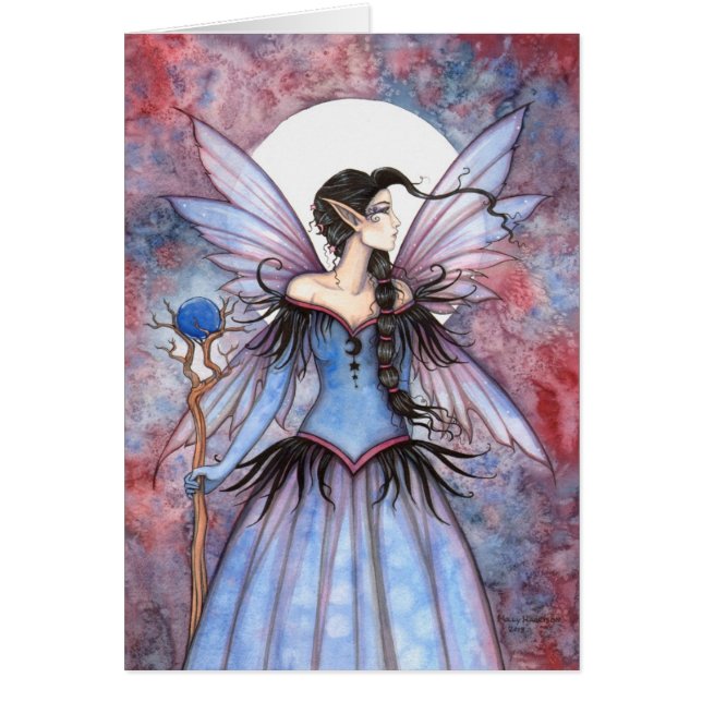 Luna de Invierno Arte de Fantasía Mística de Hadas (Frente)