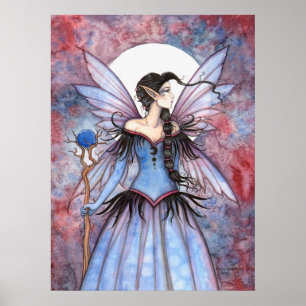 Luna de Invierno Arte de Hadas Místicas Fantasía