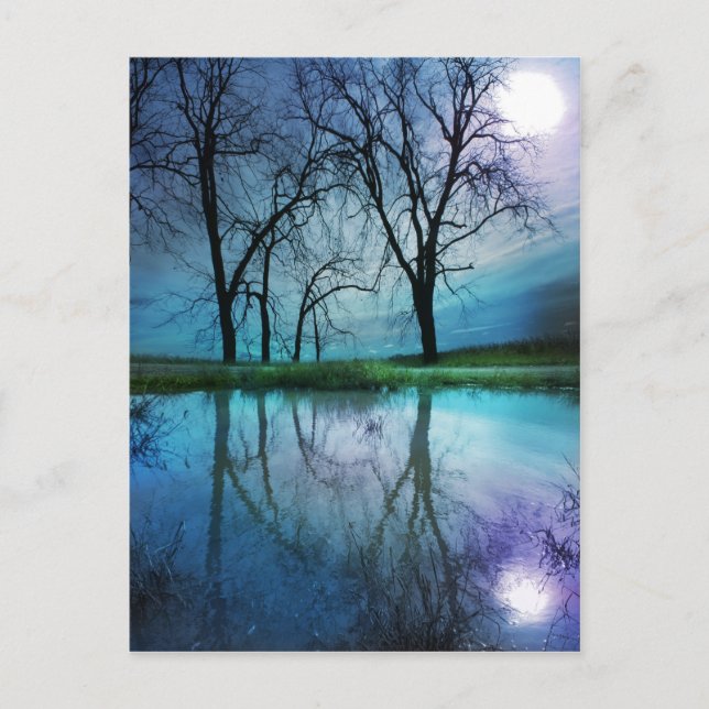 Luna de invierno, postal (Anverso)