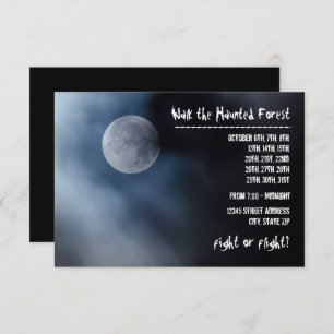 Luna de la noche - Invitación al bosque embrujado 