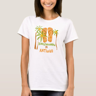 Luna de miel en la camiseta de Antigua