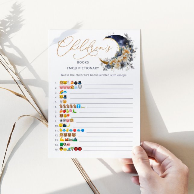 Luna de oro de la marina Niños libros tarjeta de j (Subido por el creador)