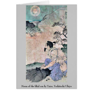 Luna del hijo filial por Taiso, Yoshitoshi Ukiyo