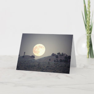 Luna del Sagebrush - tarjeta de felicitación de la