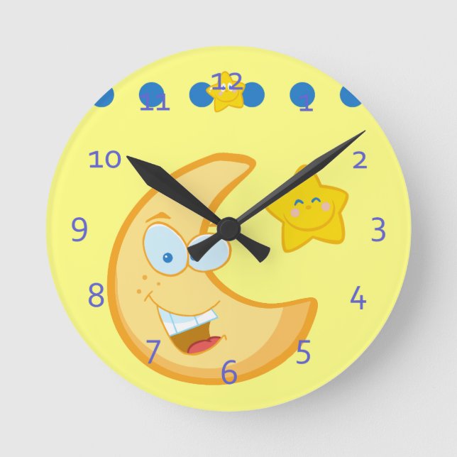 luna del te y relojes de los niños de las (Anverso)