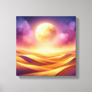Luna dorada del desierto – Arte para el regreso a