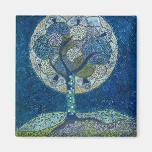 luna en imán de la floración (pintura)