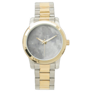 Luna gris de reloj de pulsera