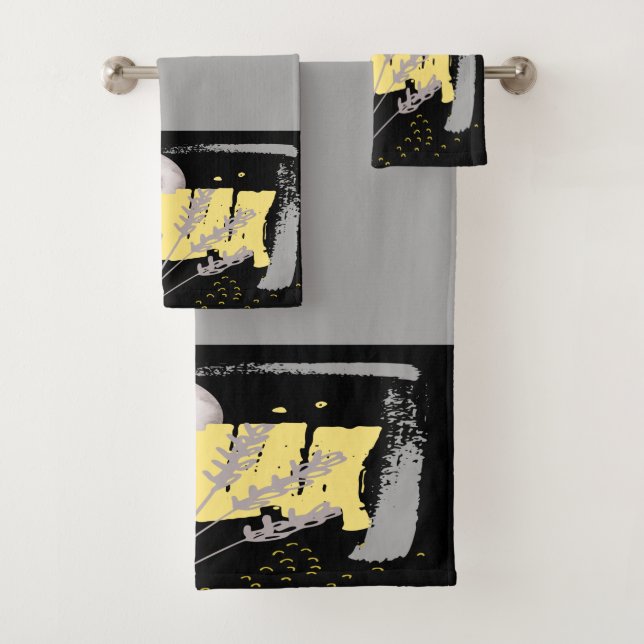 Luna gris y un resumen de acuarela floral (In situ)