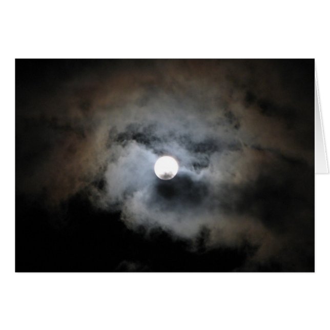 Luna llena con nubes (Anverso (Horizontal))
