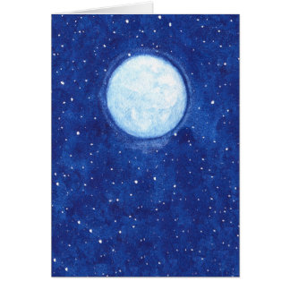 Luna Llena de la acuarela