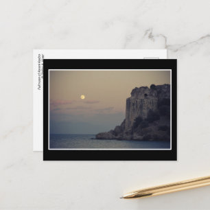 Luna llena en Koroni Kastro - Tarjeta postal
