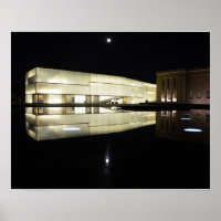 Luna llena sobre el Museo de Arte Nelson-Atkins