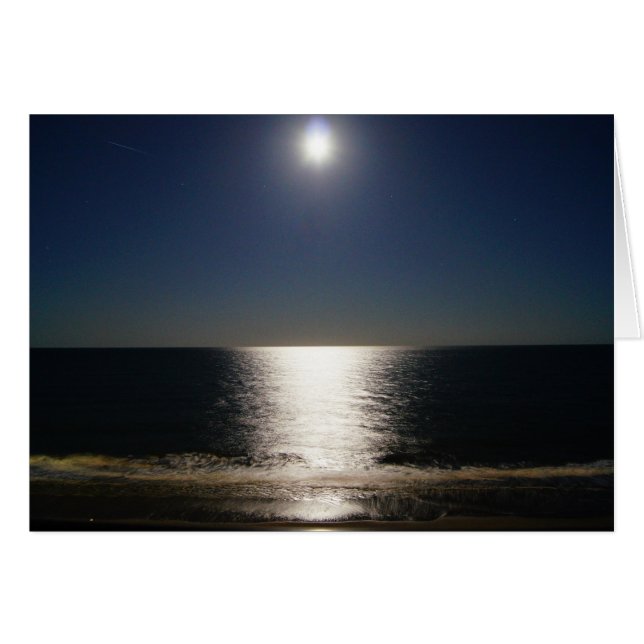 Luna llena sobre el océano (Anverso (Horizontal))