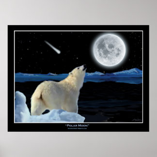 "LUNA POLAR" Papel polar y arte lunar impreso