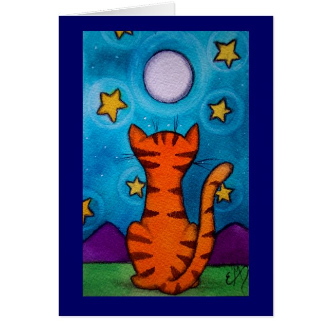 Luna que mira el gato (Frente)