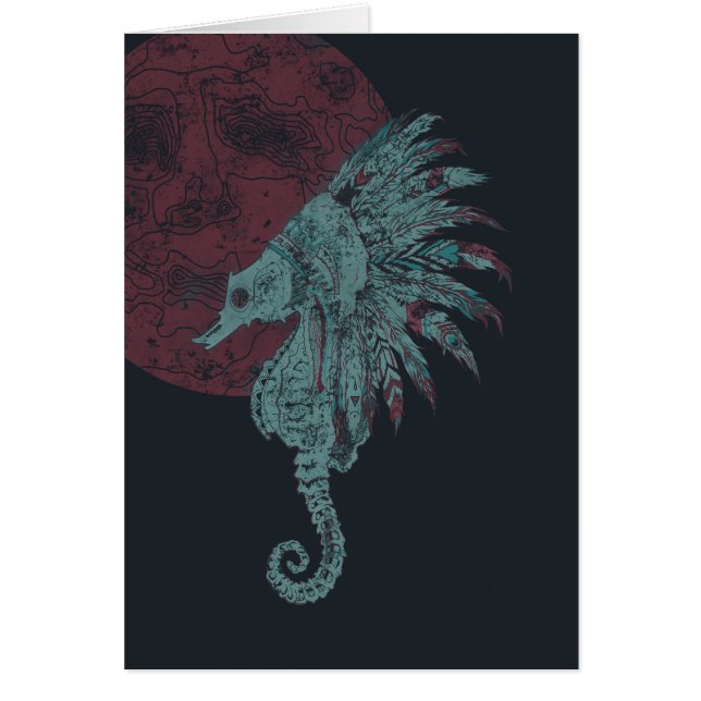 luna roja de caballito de mar (Frente)