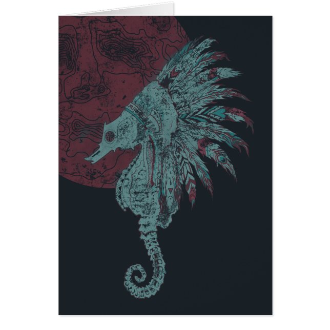 luna roja de caballito de mar (Frente)