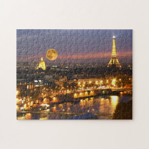 Luna sobre París desafiante rompecabezas