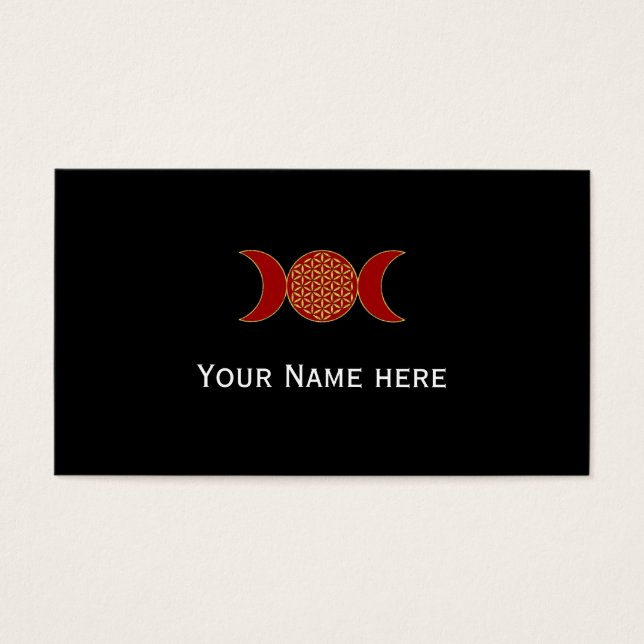 Luna Triple Mágica - Flor De Espíritu De La Vida 1 (Frente)