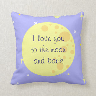 Luna y almohada del personalizable de las