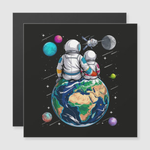 Luna y astronauta