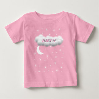 luna y estrellas bebé camiseta