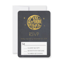 Luna y Estrellas con Romántica boda RSVP