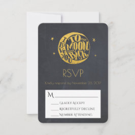 Luna y Estrellas con Romántica boda RSVP