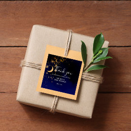 Luna y estrellas gracias pegatinas